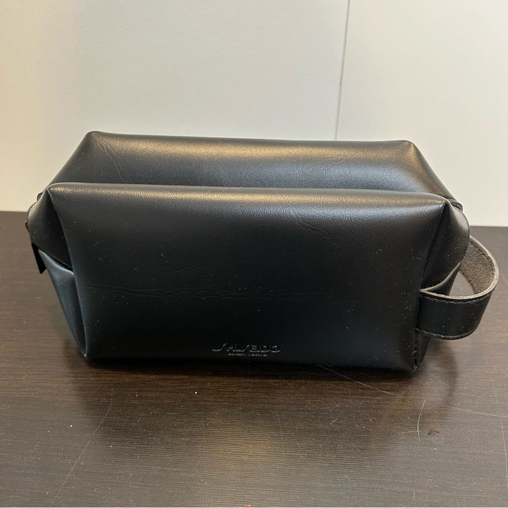 Shiseido Black Toiletry Bag Dopp Kit Travel Bag